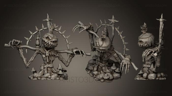 Figurines heroes, monsters and demons (STKM_0507) 3D model for CNC machine